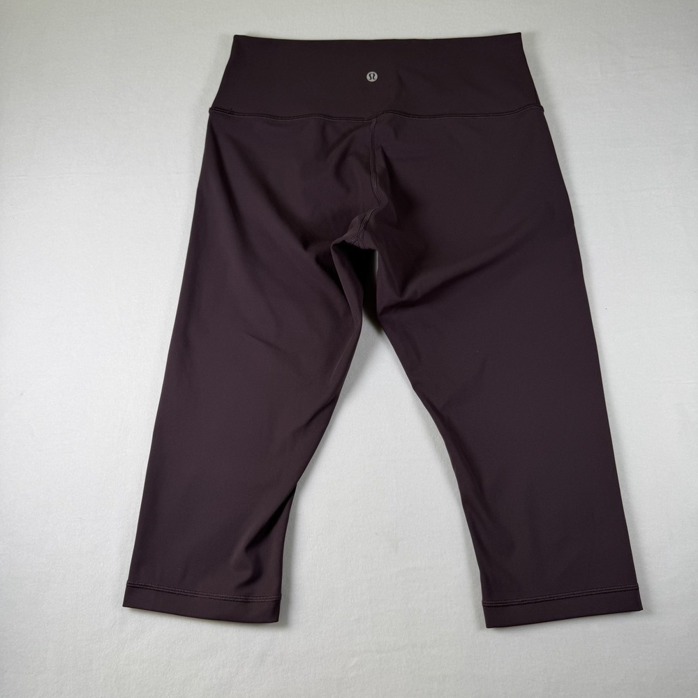 Lululemon Leggings Womens 10 Purple High Rise Yoga Athletic Gym Pants Crop